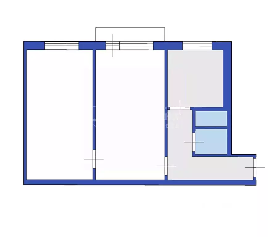 2-к кв. Кемеровская область, Топки Красная Горка мкр, 3 (42.3 м) - Фото 2