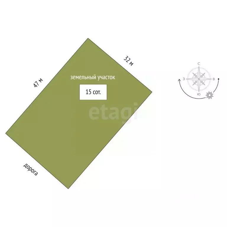 Участок в Забайкальский край, Чита пос. Наклонный,  (15.0 сот.) - Фото 1