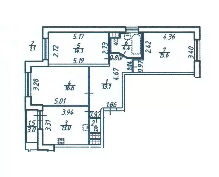 3-комнатная квартира: Санкт-Петербург, улица Кустодиева, 3к2 (82.6 м) - Фото 0