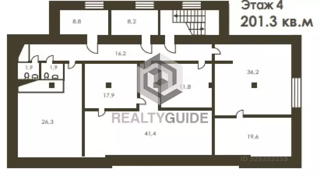 Офис в Москва Озерковская наб., 12 (201 м) - Фото 1