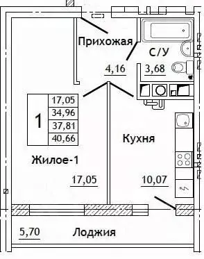 1-к кв. Смоленская область, Смоленский муниципальный округ, д. ... - Фото 1