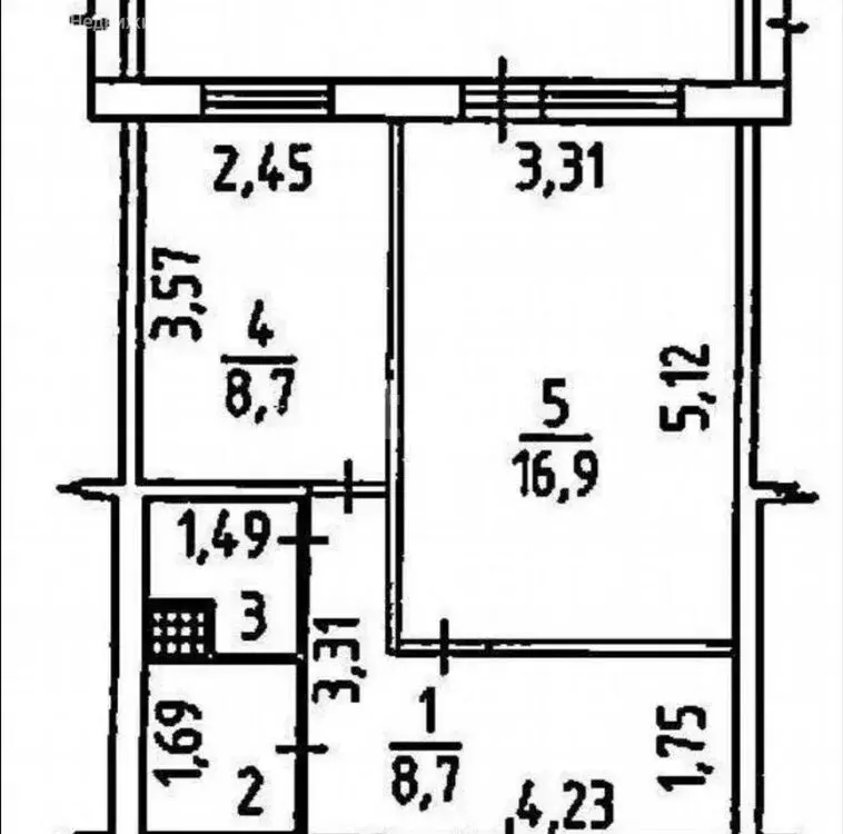 1-комнатная квартира: Пермь, улица Генерала Черняховского, 57 (38.9 м) - Фото 1