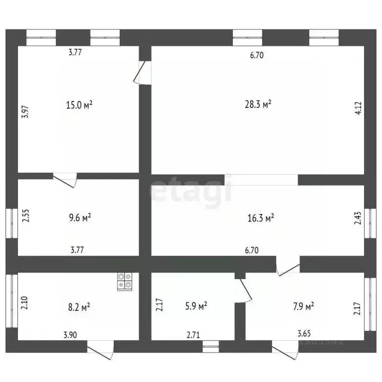 Дом в Кемеровская область, Кемерово Рабочая ул. (91 м) - Фото 2
