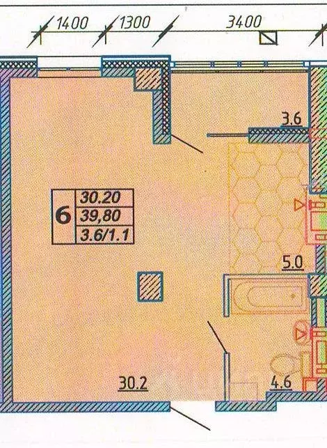 1-к кв. Приморский край, Находка Бокситогорская ул., 38 (40.88 м) - Фото 1