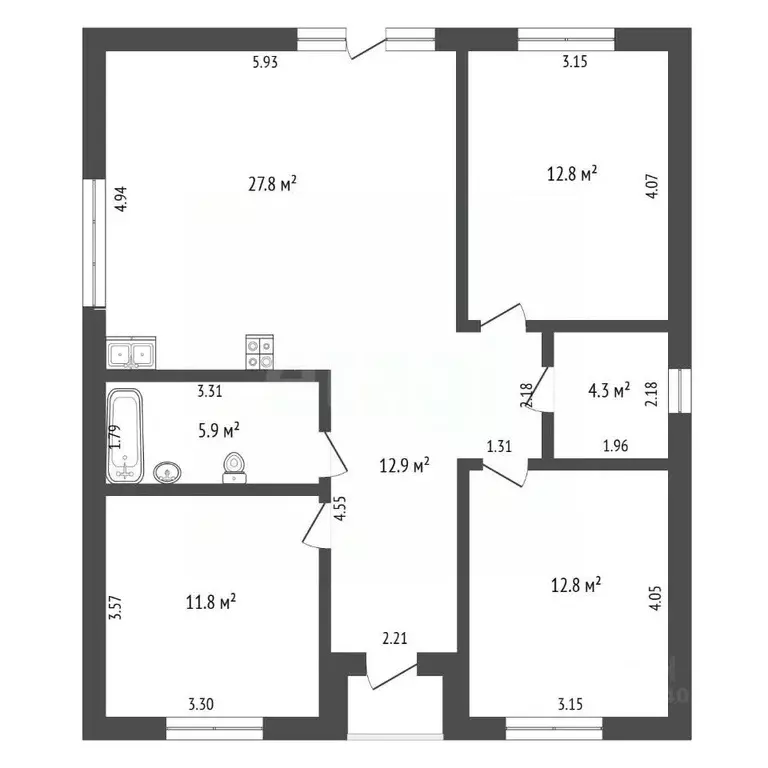 Дом в Тюменская область, Тюмень Царево садовое товарищество, ул. ... - Фото 2