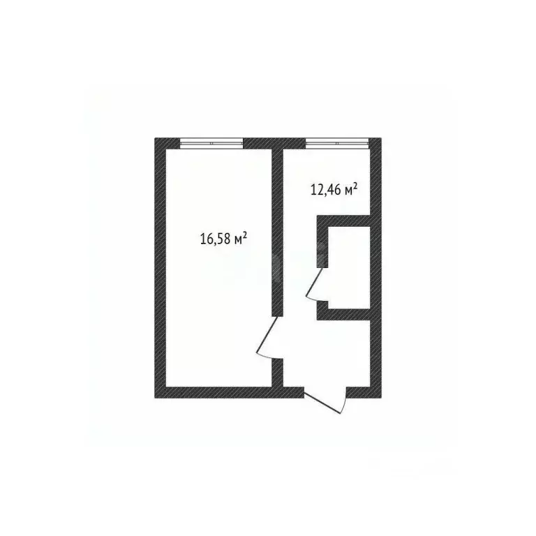 1-к кв. Брянская область, Сельцо проезд Горького, 12 (29.0 м) - Фото 2