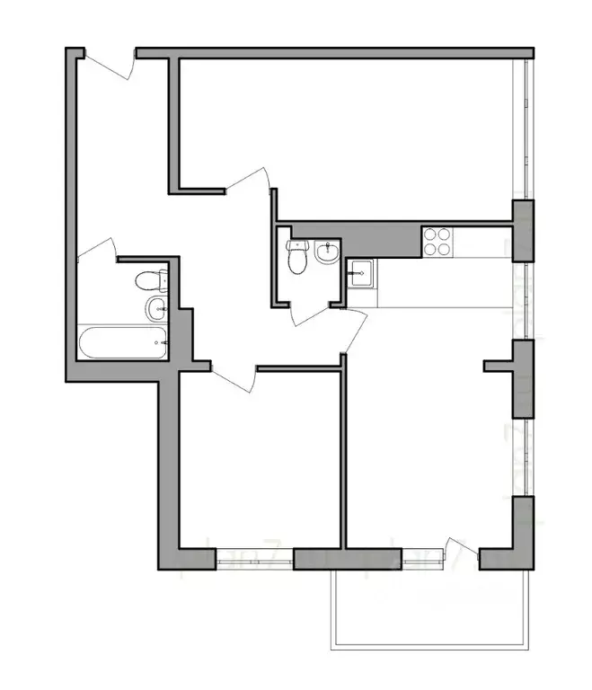 3-к кв. Иркутская область, Иркутск Ново-Ленино мкр, Территория 1-й ... - Фото 0