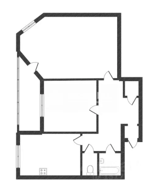 2-к кв. Ямало-Ненецкий АО, Новый Уренгой просп. Губкина, 7А (74.0 м) - Фото 2