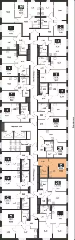 Квартира-студия: Екатеринбург, улица Академика Ландау, 35 (26.6 м) - Фото 1