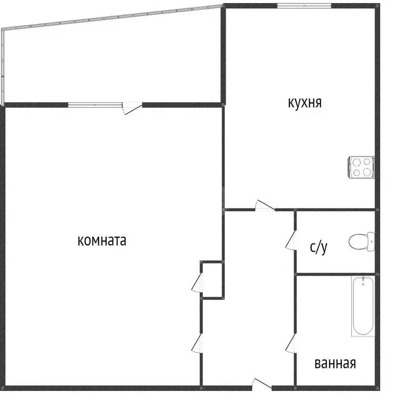 1-комнатная квартира: Нижний Тагил, проспект Вагоностроителей, 57 ... - Фото 1