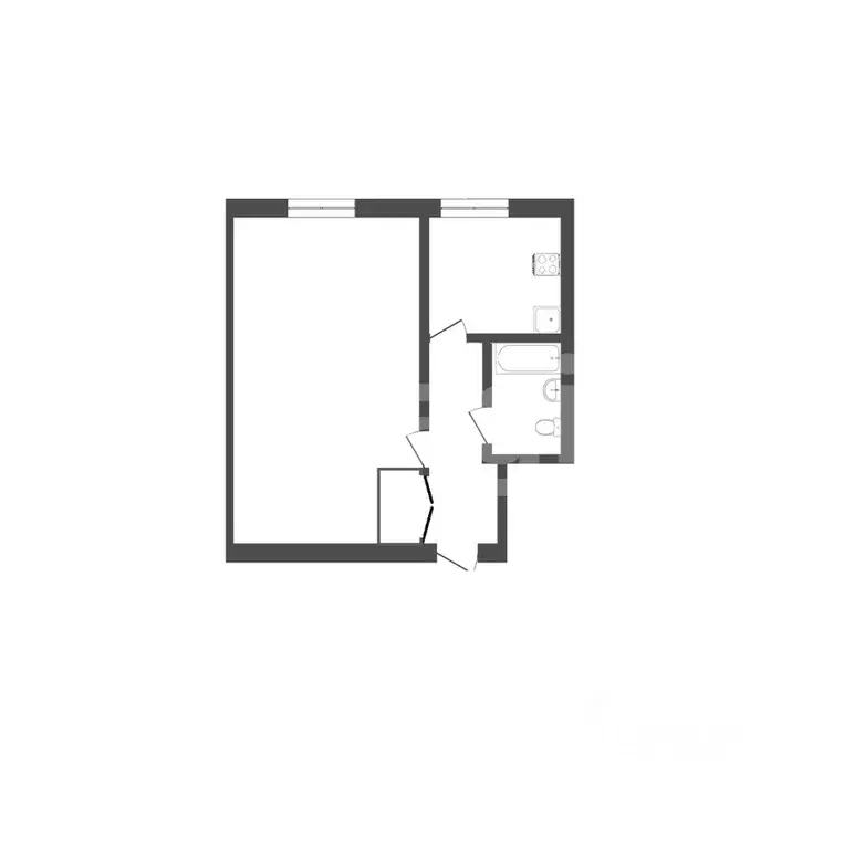 1-к кв. Севастополь ул. Ерошенко, 16 (29.9 м) - Фото 2