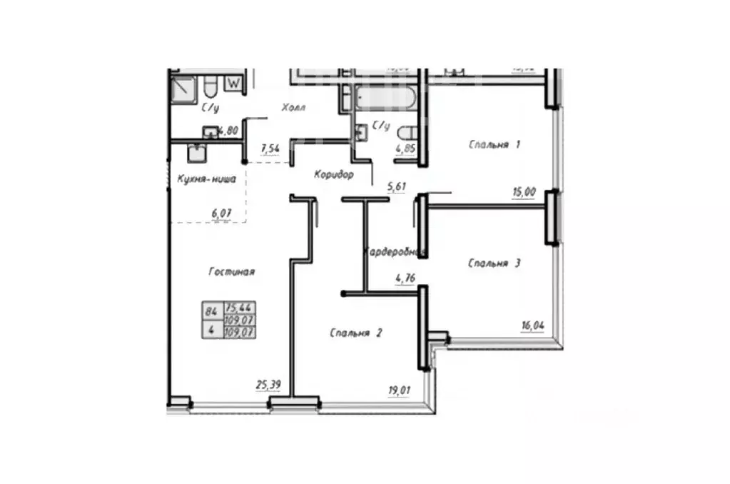 Офис в Москва просп. Академика Сахарова, 7 (115 м) - Фото 2