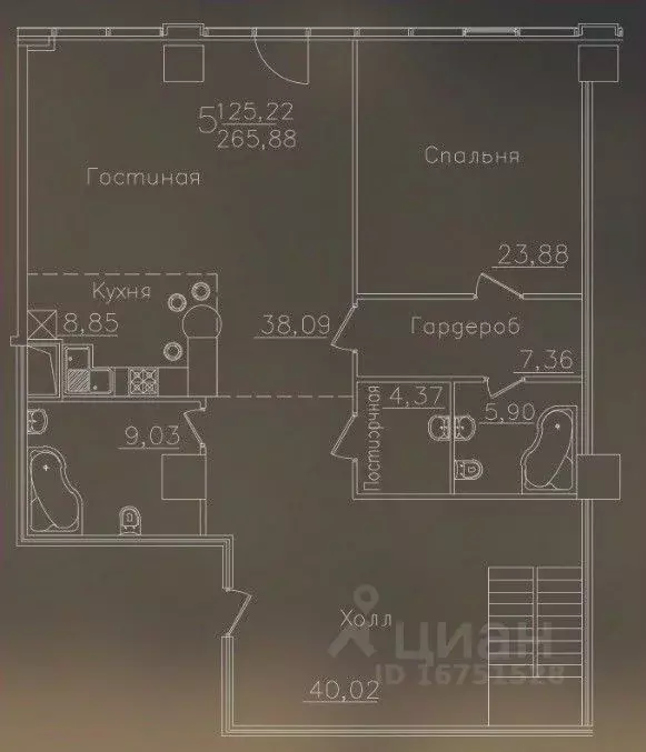 3-к кв. Воронежская область, Воронеж ул. Куколкина, 18 (284.2 м) - Фото 0