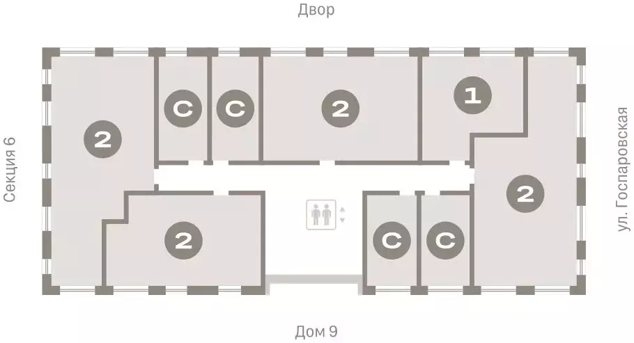 Квартира-студия: Тюмень, жилой комплекс Речной Порт (21.74 м) - Фото 1