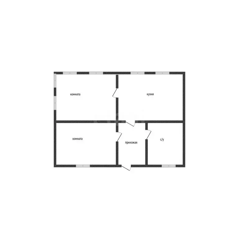 Дом в село Лучки, Крещенская улица (55 м) - Фото 1