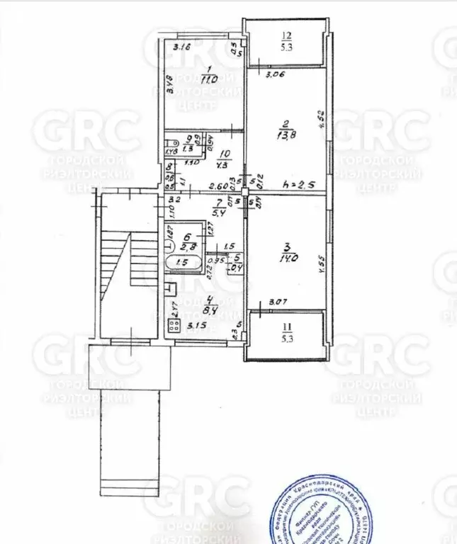 3-комнатная квартира: Сочи, микрорайон Бытха, Ворошиловская улица, 10 ... - Фото 1