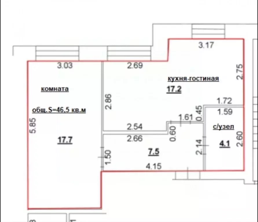 1-к кв. Нижегородская область, Кстово ул. Герцена, 6к3 (46.5 м) - Фото 2