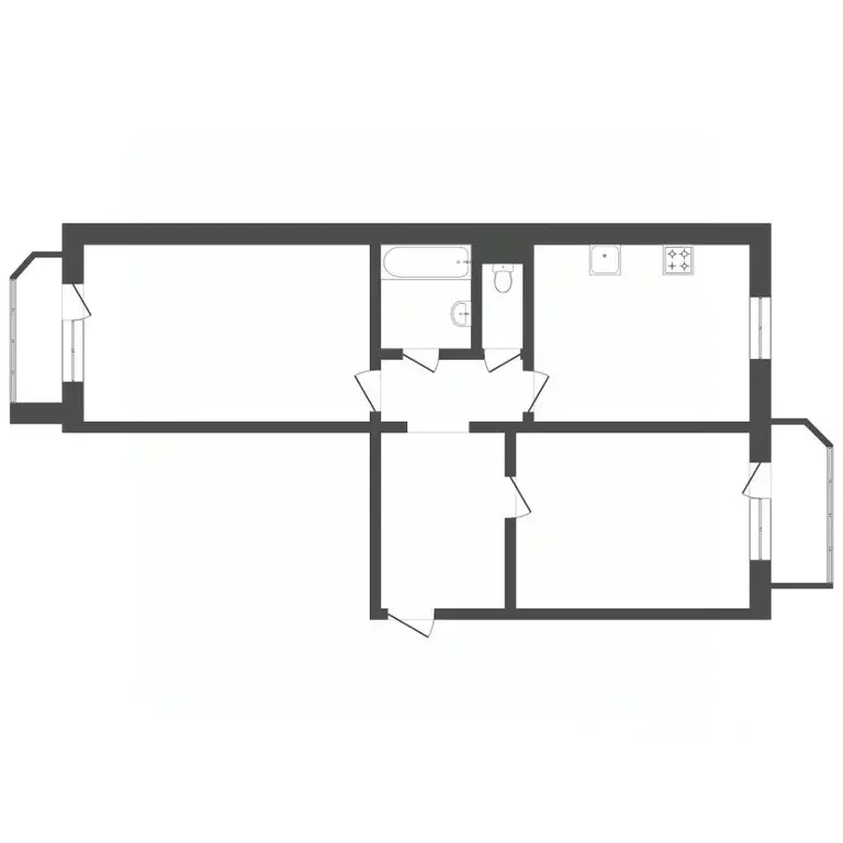 2-к кв. Тюменская область, Тюмень Широтная ул., 126к1 (66.8 м) - Фото 1