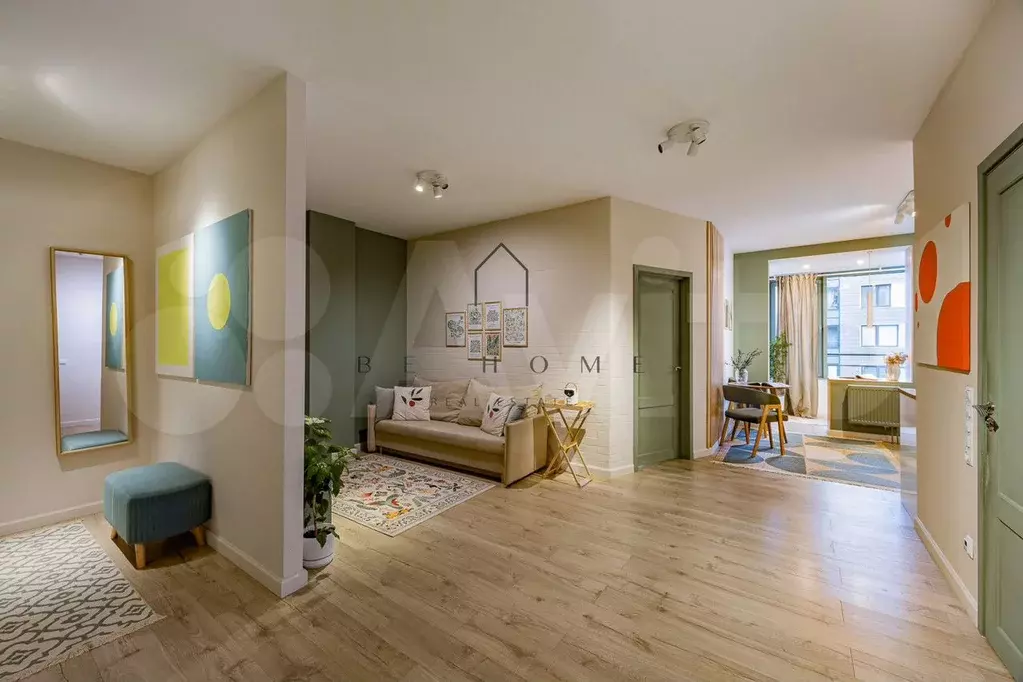 2-к. квартира, 60 м, 6/9 эт. - Фото 0