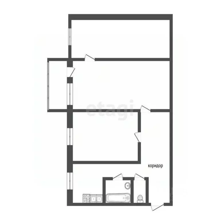 3-к кв. Ярославская область, Ярославль ул. Урицкого, 45 (56.0 м) - Фото 2