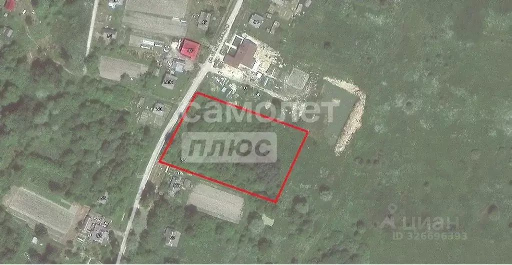 Участок в Калужская область, с. Ульяново ул. 50 лет Октября, 53 (35.0 ... - Фото 1