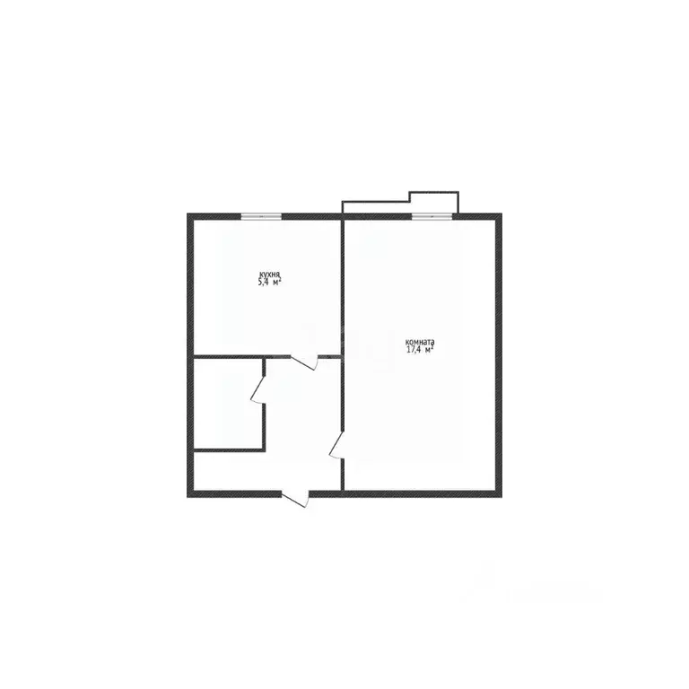 1-к кв. Белгородская область, Губкинский городской округ, пос. ... - Фото 2