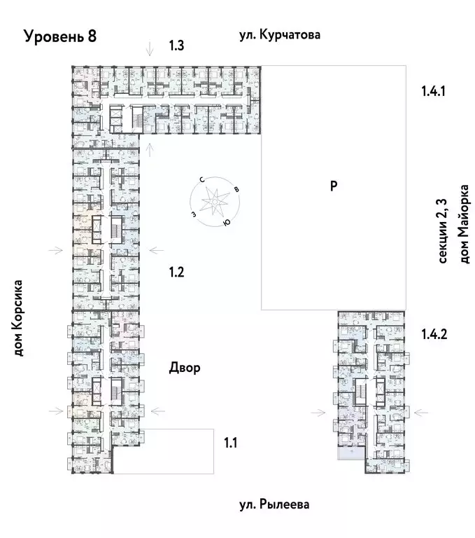 2-комнатная квартира: Тюмень, ЖК Остров-сад (36.99 м) - Фото 1