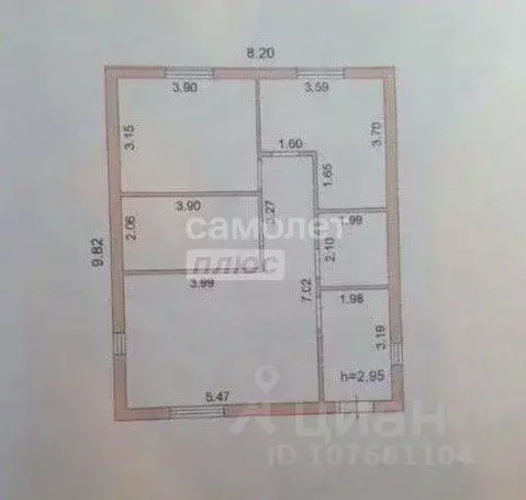 Дом в Липецкая область, Липецкий муниципальный округ, с. Ленино ул. ... - Фото 2