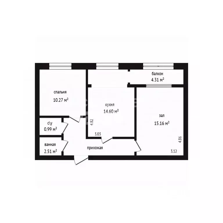 2-к кв. Дагестан, Дербент ул. Х. Тагиева, 37А (49.0 м) - Фото 2