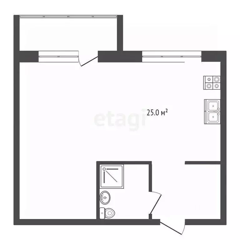 1-к кв. Владимирская область, Муром ул. Каштановая, 26 (39.4 м) - Фото 1