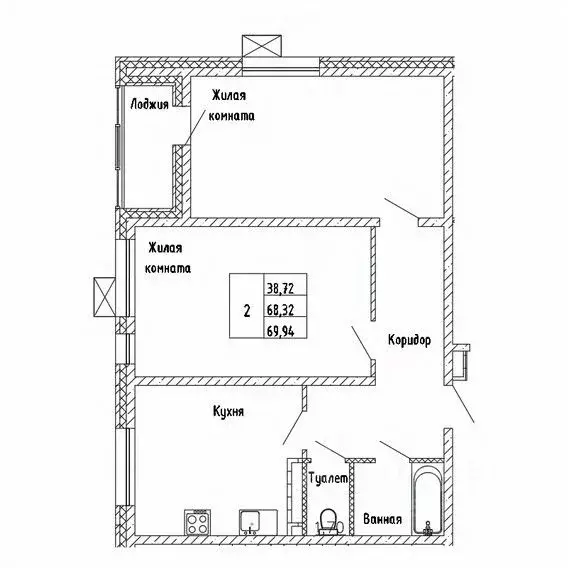 2-к кв. Сахалинская область, Южно-Сахалинск Горизонт жилой комплекс ... - Фото 1