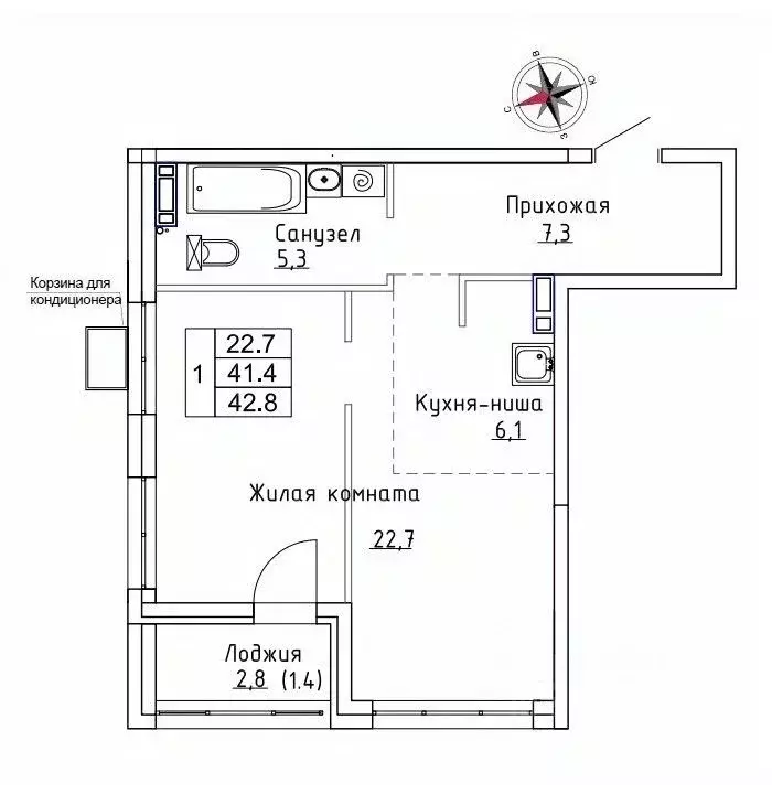 1-к кв. Приморский край, Надеждинский район, пос. Новый Новый жилой ... - Фото 1