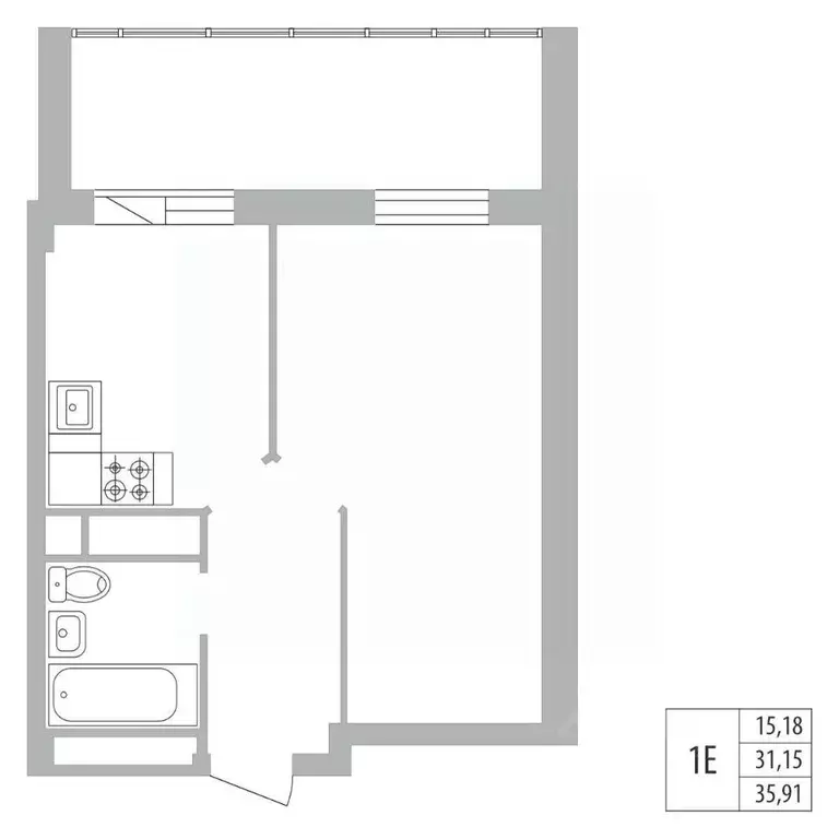 1-к кв. Татарстан, Набережные Челны ул. Раскольникова, 22 (35.9 м) - Фото 0