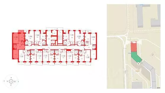 Квартира, 2 комнаты, 53.4 м - Фото 1