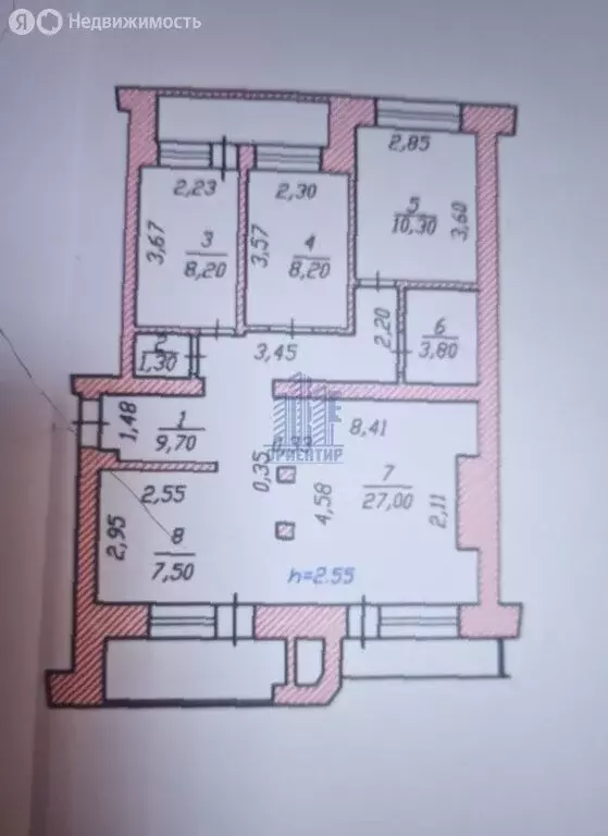 4-комнатная квартира: Чебоксары, проспект Максима Горького, 49 (88.6 ... - Фото 2