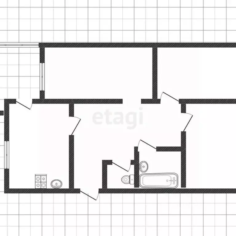 3-к кв. Смоленская область, Смоленск ул. Кирова, 26а (76.3 м) - Фото 2