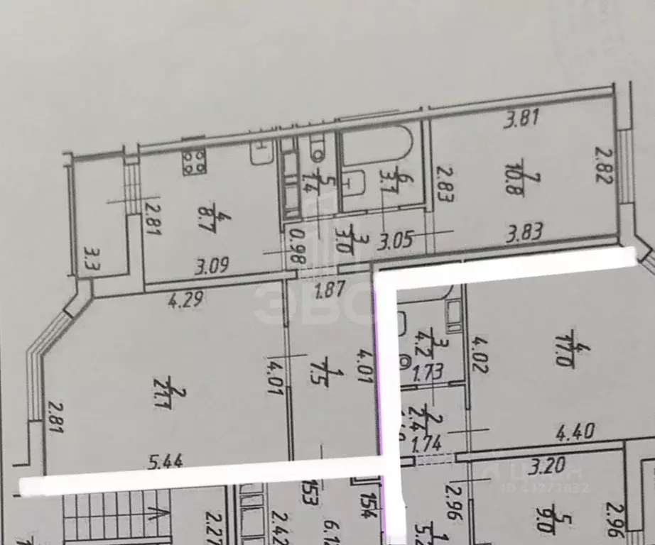 2-к кв. Санкт-Петербург просп. Королева, 64к2 (55.6 м) - Фото 2