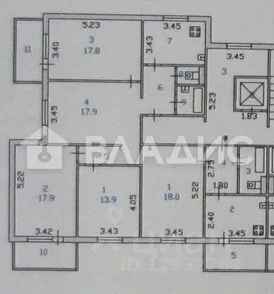 5-к кв. Пензенская область, Пенза ул. Антонова, 41 (123.6 м) - Фото 1