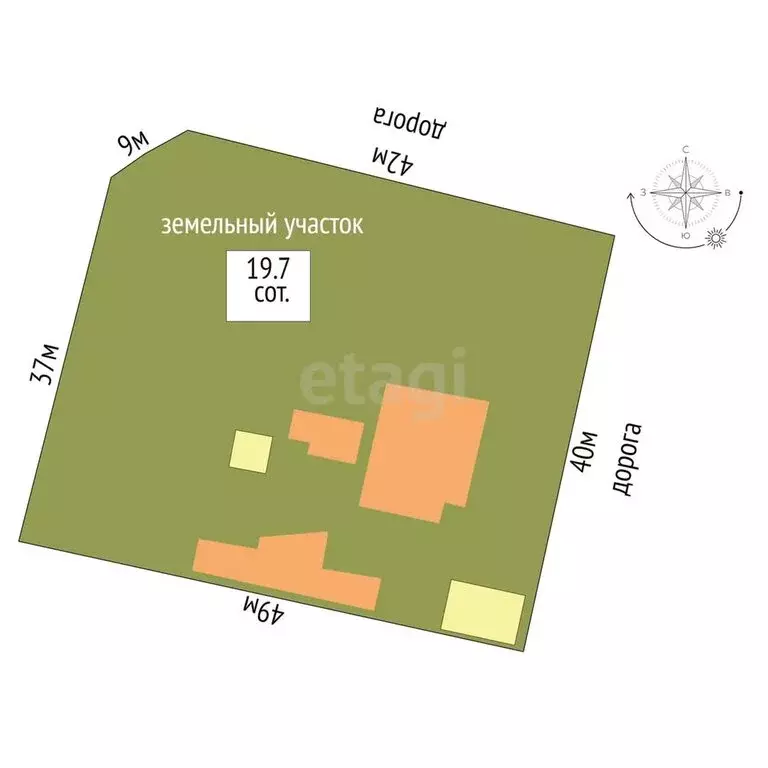 Дом в Трудовое, Садовый переулок (87.3 м) - Фото 1