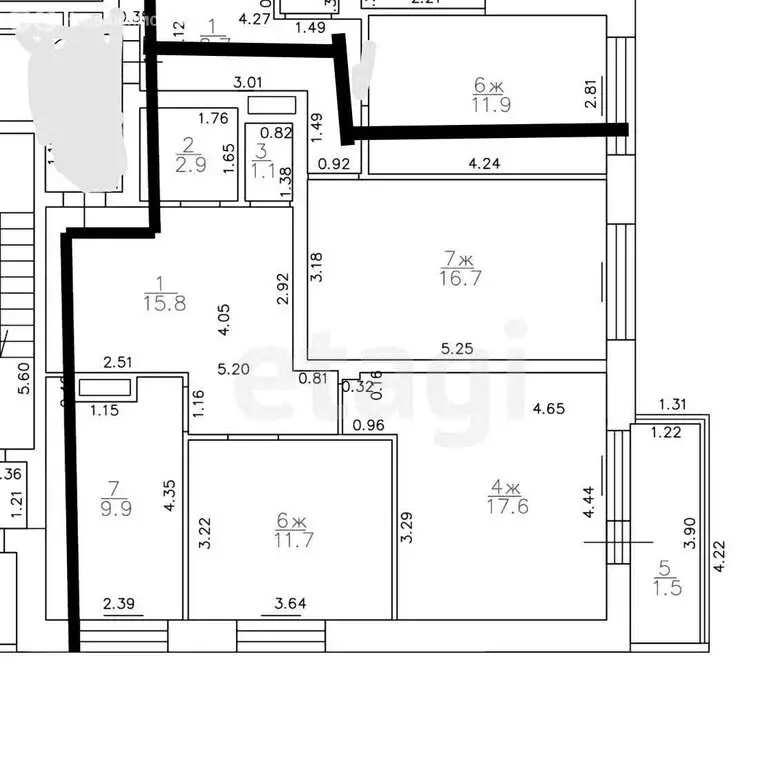 2-комнатная квартира: Калининград, Интернациональная улица, 64 (59 м) - Фото 1