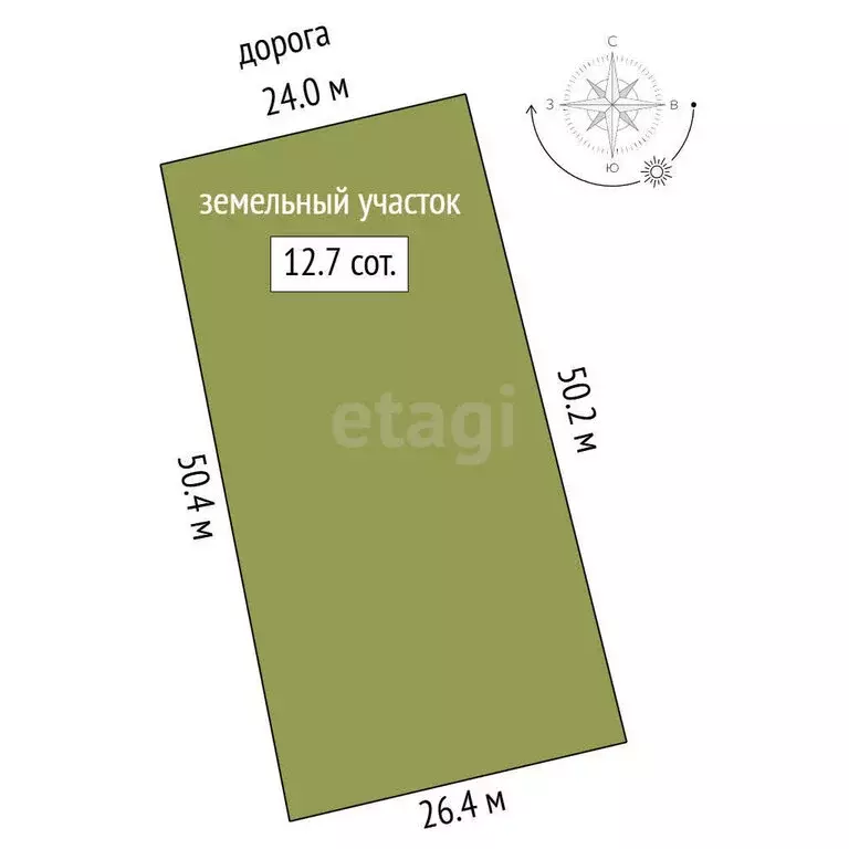 Участок в микрорайон Таврово-3 (12.73 м) - Фото 0