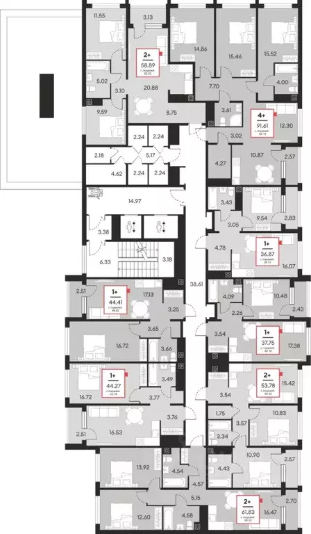 1-к кв. Ханты-Мансийский АО, Нефтеюганск ул. Нефтяников, 48А (44.27 м) - Фото 2