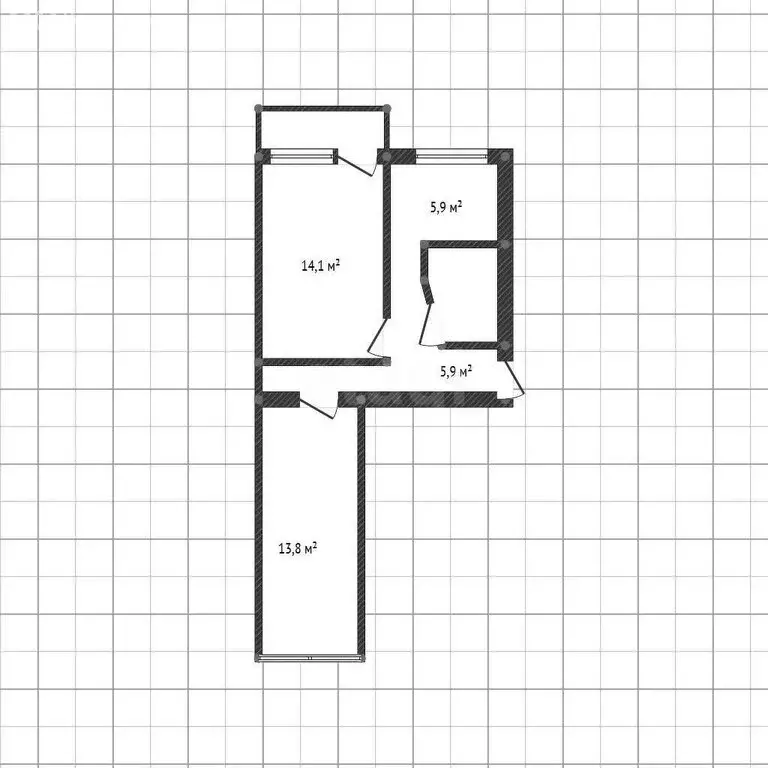 2-комнатная квартира: Белгород, улица Маяковского, 18 (37.3 м) - Фото 1