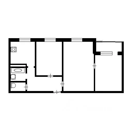 3-к кв. Тульская область, Тула ул. Галкина, 32 (54.0 м) - Фото 1