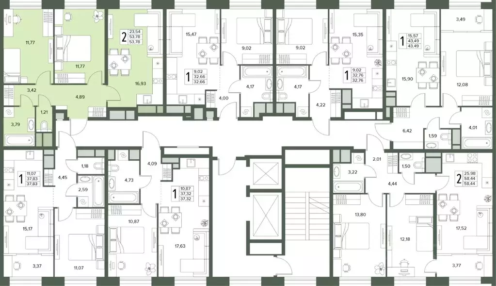 3-к кв. Московская область, Серпухов  (53.78 м) - Фото 2