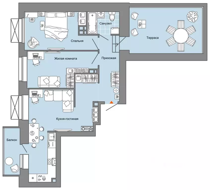 2-к кв. Пермский край, Пермь ул. Дзержинского, 31Б (74.0 м) - Фото 2