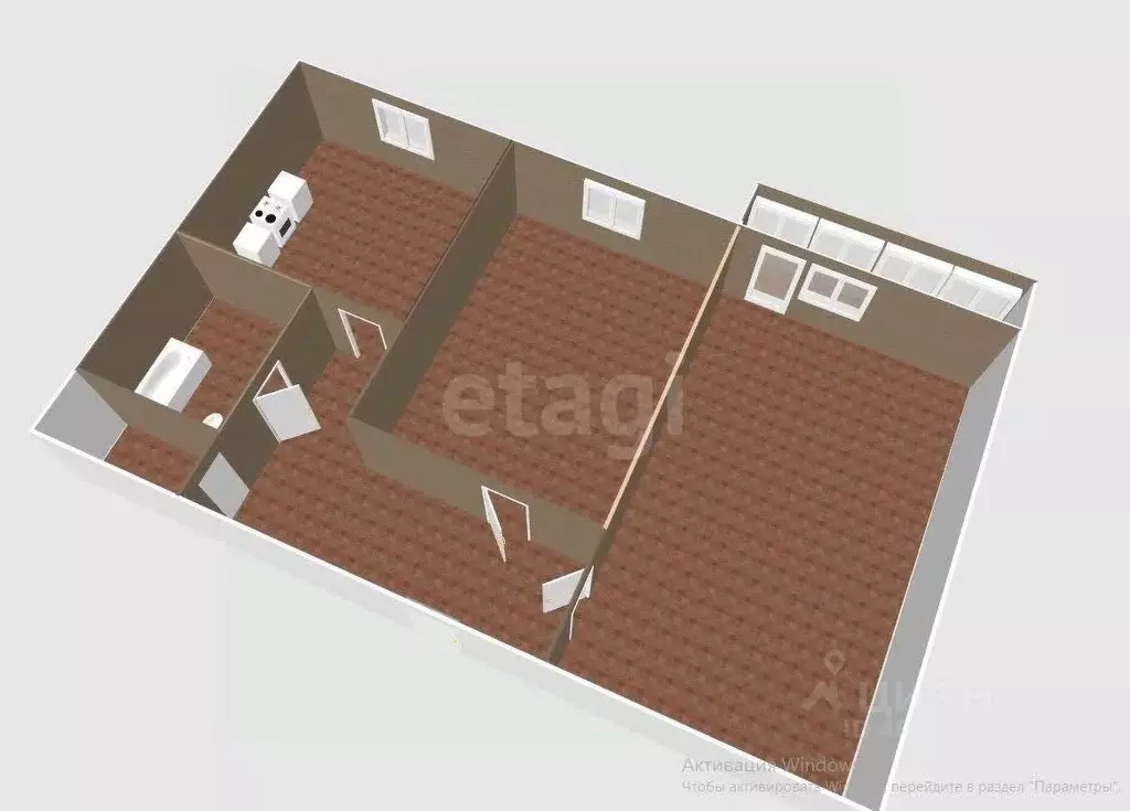 2-к кв. Сахалинская область, Холмск Школьная ул., 34А (44.4 м) - Фото 2