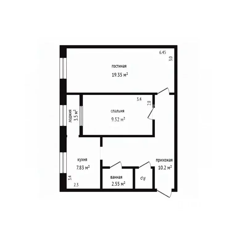2-к кв. Дагестан, Дербент пер. Карла Маркса, 43 (55.0 м) - Фото 2