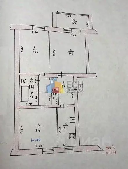 3-к кв. Тульская область, Новогуровский рп ул. Мира, 10 (58.7 м) - Фото 1
