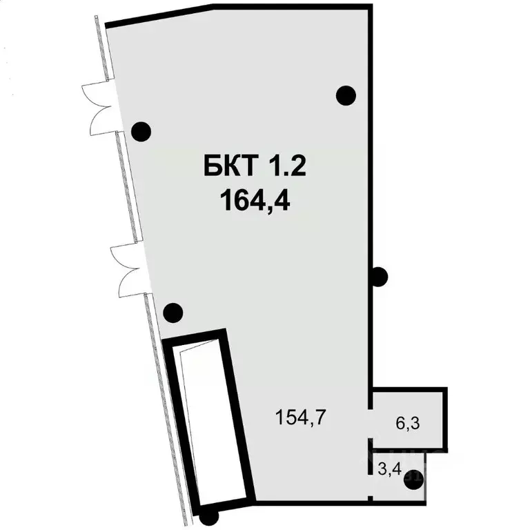 Помещение свободного назначения в Москва ул. Шеногина, 2 (164 м) - Фото 2